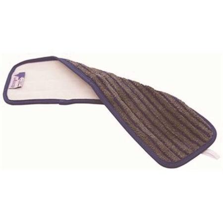 Renown 18 in. Blue Scrubbing Microfiber Flat Mop Pad, 3PK MPSB318